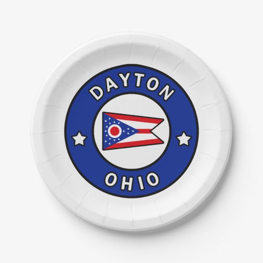 Dayton Ohio Papieren Bordje (Voorkant)