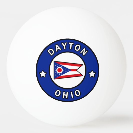 Dayton Ohio Pingpongbal (Voorkant)