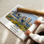 Dayton Ohio Poster, Aquarel, Op Maat Poster