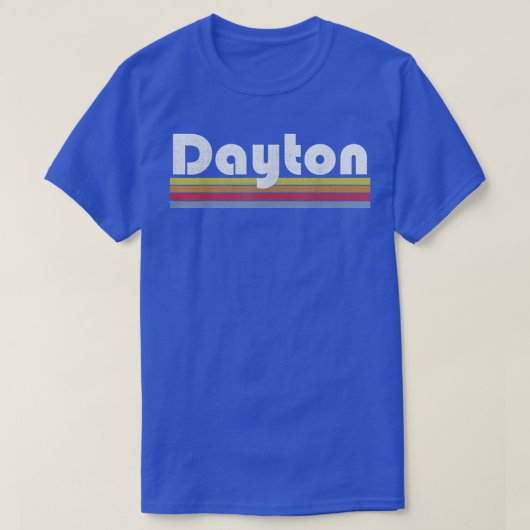 Dayton Ohio  Retro Klassieke Mannen T-shirt (Design voorkant)