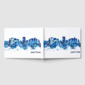 Dayton Ohio Skyline Blue Gastenboek (Volledig)