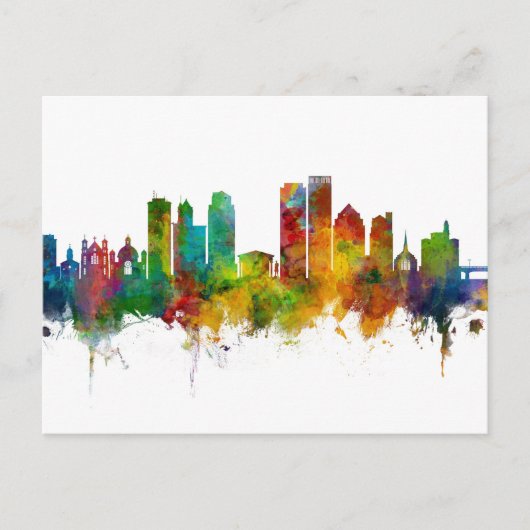 Dayton Ohio Skyline Briefkaart (Voorkant)
