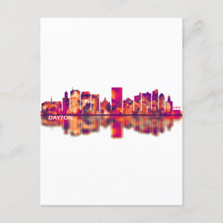 Dayton Ohio Skyline Feestdagenkaart