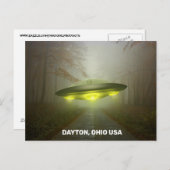 DAYTON OHIO SPACESHIP UFO ART Briefkaarten (Voorkant / Achterkant)