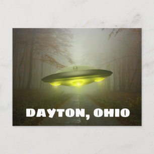DAYTON OHIO SPACESHIP UFO ART Briefkaarten