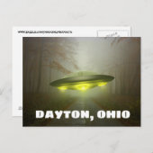 DAYTON OHIO SPACESHIP UFO ART Briefkaarten (Voorkant / Achterkant)