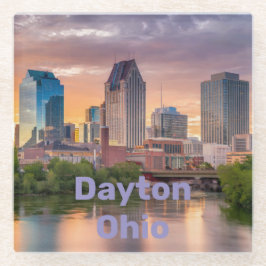 Dayton Ohio Square Glass Onderzetter