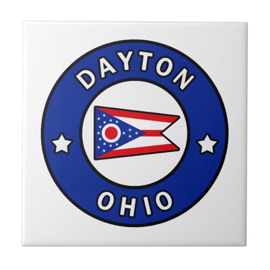 Dayton Ohio Tegeltje (Voorkant)