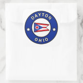 Dayton Ohio Vierkante Sticker (Tas)
