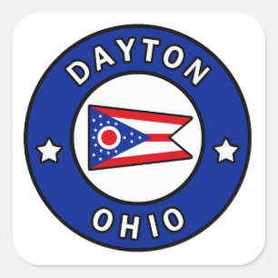 Dayton Ohio Vierkante Sticker