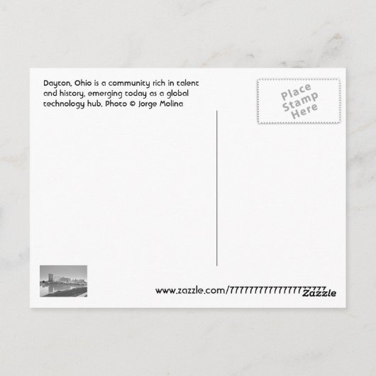Dayton, Ohio, VS Briefkaart (Achterkant)