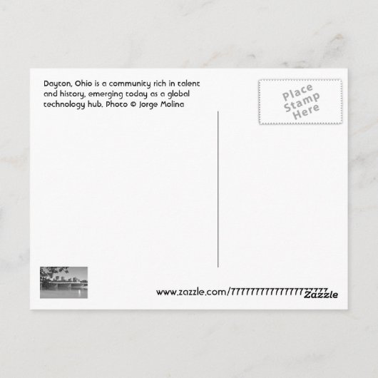Dayton, Ohio, VS Briefkaart (Achterkant)