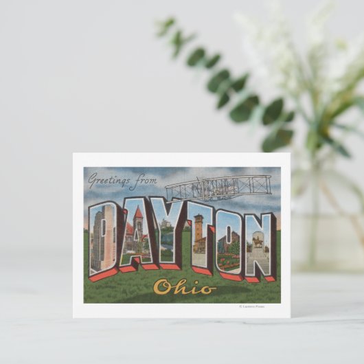 Dayton, Ohio (Wright Brothers Plane) Briefkaart (Staand voorkant)