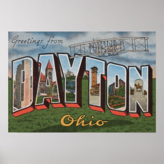 Dayton, Ohio (Wright Brothers Plane) Poster (Voorkant)