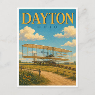 Dayton Ohio Wright Flyer GeoSaga Briefkaart