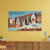 Dayton, OhioLarge Letter ScenesDayton, OH Canvas Afdruk (Insitu (Woonkamer))