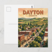 Dayton Oregon Briefkaart (Voorkant / Achterkant)