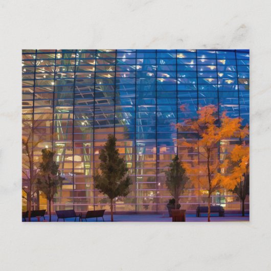 Dayton Schuster Center te nacht Briefkaart (Voorkant)