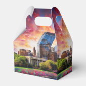 Dayton Silhouette Abstracte Kunst Bedankdoosjes (Achterkant)