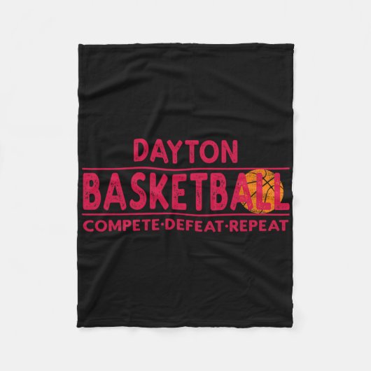 Dayton Sketll - Compete Defeat Repeat Fleece Deken (Voorkant)