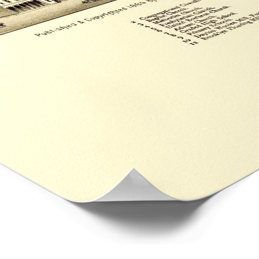 Dayton, WA Panoramic Map - 1884 Poster (Hoek)