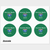 Daytona Beach 95 Ronde Sticker (Vel)