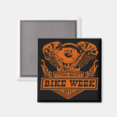 Daytona Beach Bike Week 2019 Engine 2 Magneet (Voorkant / Achterkant)