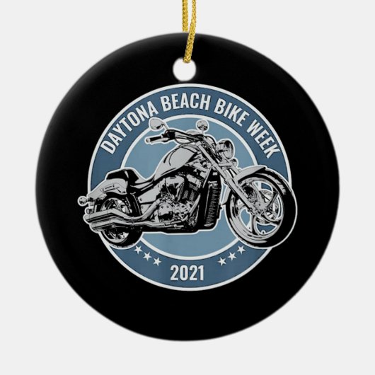 Daytona Beach Bike Week 2021 Keramisch Ornament (Voorkant)