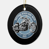 Daytona Beach Bike Week 2021 Keramisch Ornament (Links)