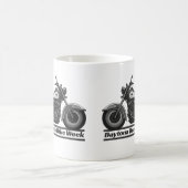 Daytona Beach Bike Week Zwart-wit Biker Cool Koffiemok (Center)