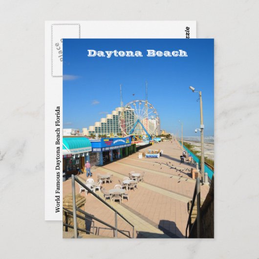 Daytona Beach, Briefkaart van Florida (Voorkant / Achterkant)