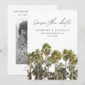 Daytona Beach Bruiloft Florida Save the Date Kaart (Voorkant / Achterkant)