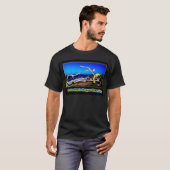 Daytona Beach Chopper Dreaming Yellow Gold Black T T-shirt (Voorkant volledig)
