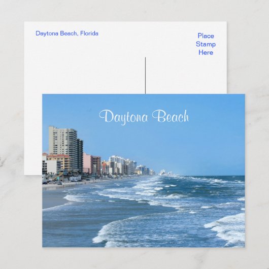Daytona Beach Coast Post Card Briefkaart (Voorkant / Achterkant)