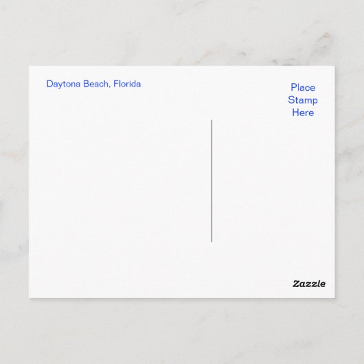 Daytona Beach Coast Post Card Briefkaart (Achterkant)