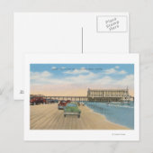 Daytona Beach, FL - Beach Uitzicht van Pier Casino Briefkaart (Voorkant / Achterkant)