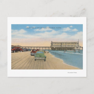 Daytona Beach, FL - Beach Uitzicht van Pier Casino Briefkaart