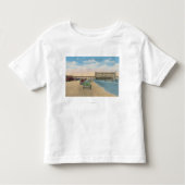 Daytona Beach, FL - Beach Uitzicht van Pier Casino Kinder Shirts (Voorkant)