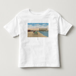 Daytona Beach, FL - Beach Uitzicht van Pier Casino Kinder Shirts