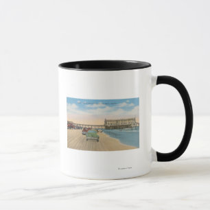 Daytona Beach, FL - Beach Uitzicht van Pier Casino Mok