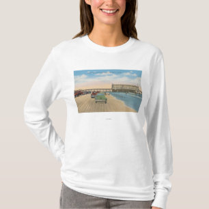 Daytona Beach, FL - Beach Uitzicht van Pier Casino T-shirt