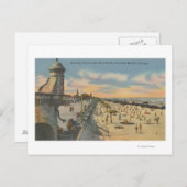 Daytona Beach, FL - Boardwalk Uitzicht van Beach Briefkaart (Voorkant / Achterkant)