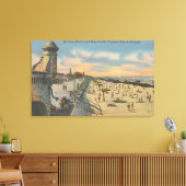 Daytona Beach, FL - Boardwalk Uitzicht van Beach Canvas Afdruk (Insitu (Woonkamer))