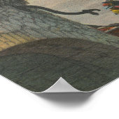 Daytona Beach, FL - Boardwalk Uitzicht van Beach Poster (Hoek)