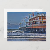 Daytona Beach FL Pier Briefkaart (Voorkant / Achterkant)