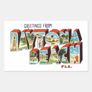 Daytona Beach FL Rechthoekige Sticker