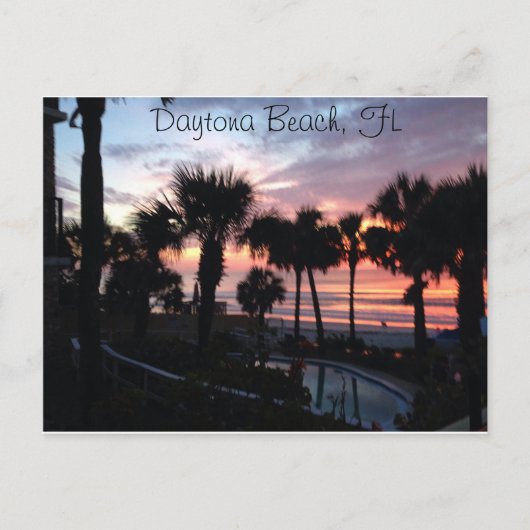 Daytona Beach, FL Sunrise Briefkaart (Voorkant)