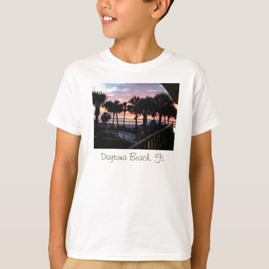 Daytona Beach, FL Sunrise T-shirt (Voorkant)