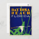 Daytona Beach Florida  1919 kunstwerk Briefkaart (Voorkant / Achterkant)