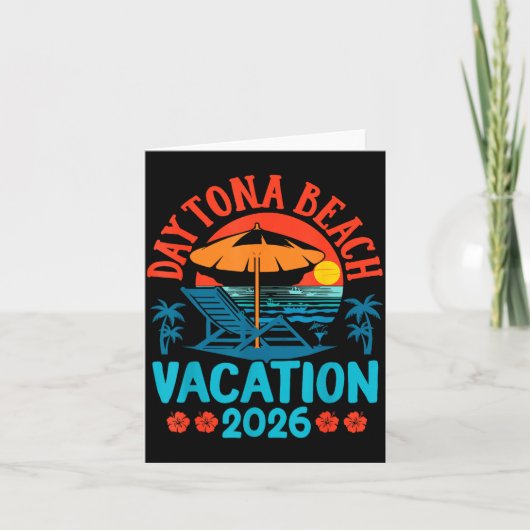 Daytona Beach Florida 2026 Family Vacation Summer  Kaart (Voorkant)